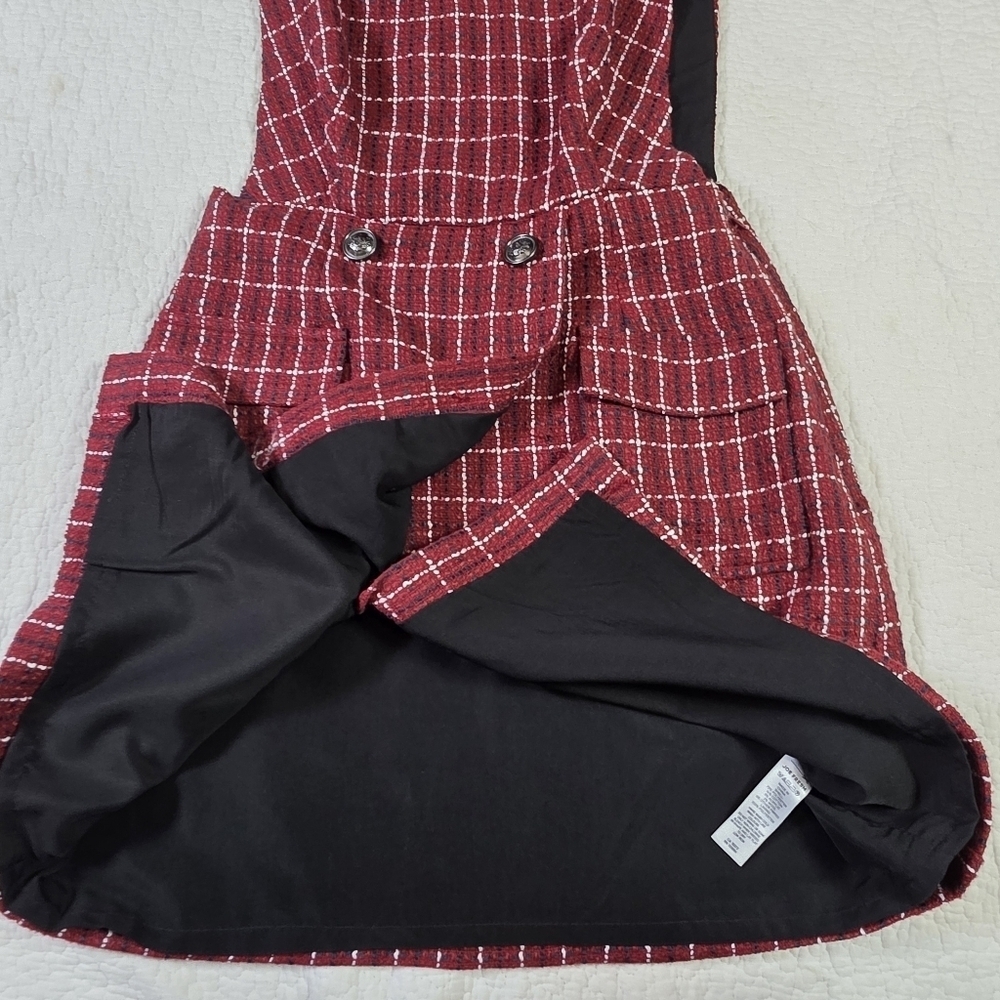 Joe Fresh Red Plaid Jacket & Skirtall Dress Set - Picture 11 of 16